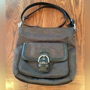 Coach Metallic Black Crossbody